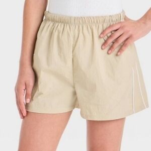 Girls' Nylon Track Shorts Art Class Tan Size XL
